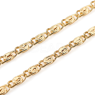 Brass Lumachina Chain Necklace for Women NJEW-TA0001-15-1