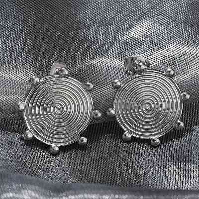 304 Stainless Steel Stud Earrings for Women EJEW-M089-03P-1