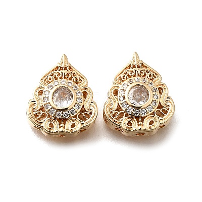 Brass Glass Beads KK-M318-40G-01-1