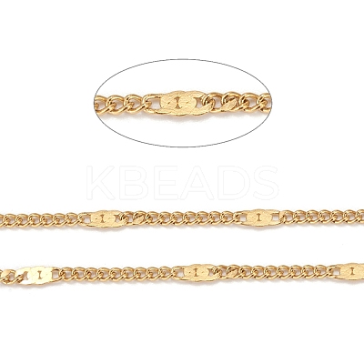 3.28 Feet Ion Plating(IP) 304 Stainless Steel Figaro Chains X-CHS-N002-03G-1