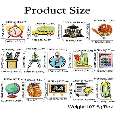 28Pcs 14 Styles Teachers' Day Double-sided Printed Acrylic Pendants OACR-CJ0002-13-1