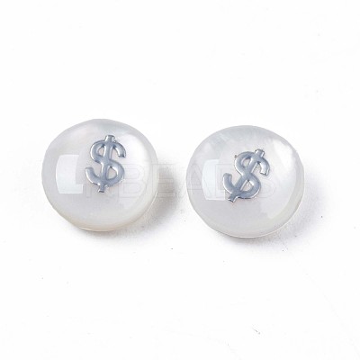 Natural Freshwater Shell Beads SHEL-N003-22-05P-1