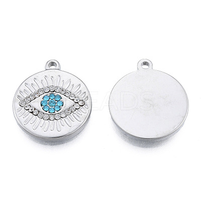 304 Stainless Steel Pendants STAS-N098-178P-1