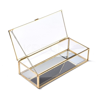Rectangle Transparent Glass Jewellery Chest CON-I010-01G-1
