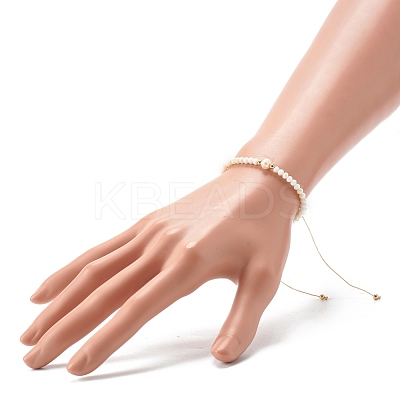 Adjustable Nylon Thread Braided Bead Bracelets BJEW-JB06450-01-1
