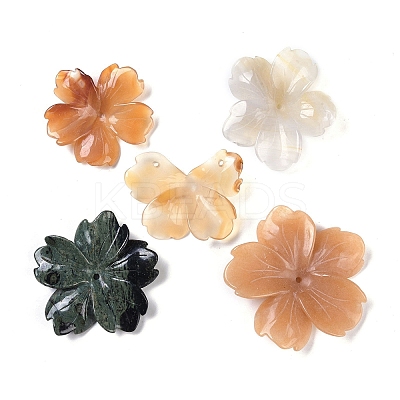 Natural Agate Butterfly Pendant G-Q164-20-1