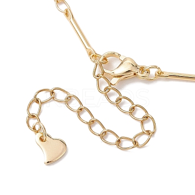 304 Stainless Steel Link Bar Chain Anklets for Women AJEW-AN00624-1