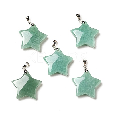 Natural Green Aventurine Pendants G-I319-04P-02-1