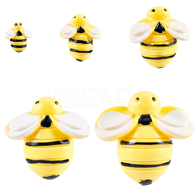 60Pcs 5 Styles Opaque Resin Cabochons CRES-CP0001-08-1