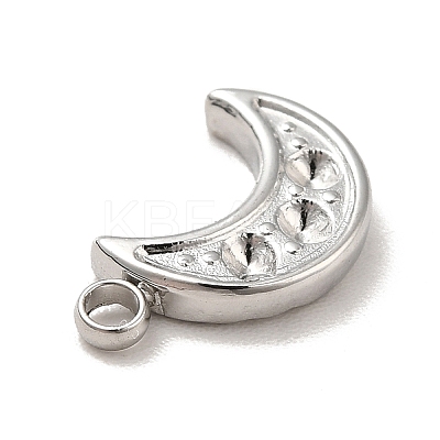 Non-Tarnish 304 Stainless Steel Pendants Rhinestone Setting STAS-A066-15P-1