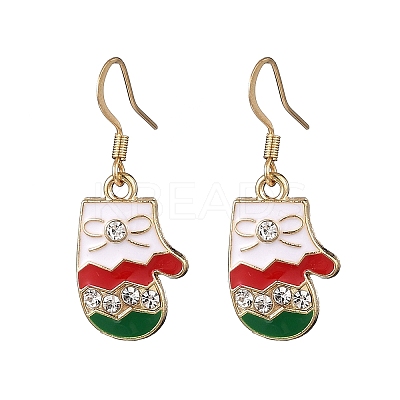 Alloy Enamel Dangle Earrings EJEW-JE06606-1