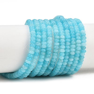 Natural White Jade Beads Strands G-L635-A02-4x2mm-07-1