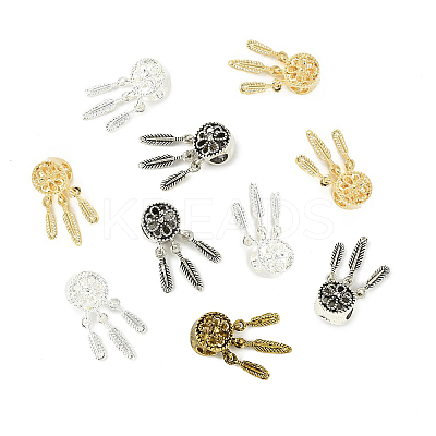 10Pcs Alloy European Beads FIND-YW0009-83-1