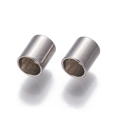 Tarnish Resistant 201 Stainless Steel Cord End Caps X-STAS-P239-08P-1