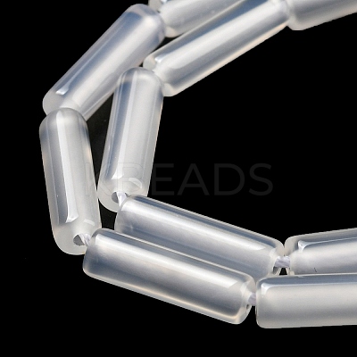 Natural White Agate Beads Strands G-G006-A07-01-1