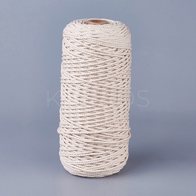 Macrame Cotton Cord OCOR-WH0034-B-01-1