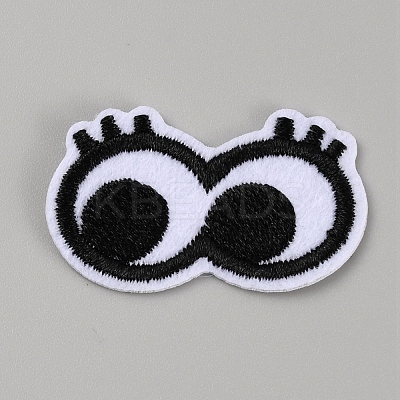 Eye Cotton Embroidery Iron on Clothing Patches DIY-WH0430-416B-1