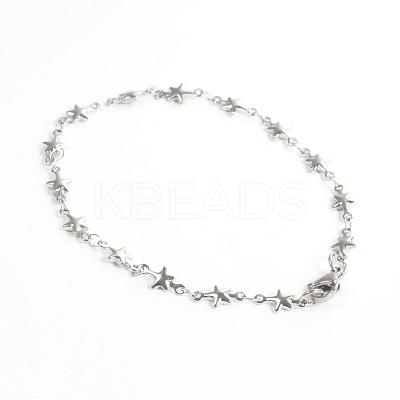 Tarnish Resistant 304 Stainless Steel Bracelets BJEW-D418-05-1