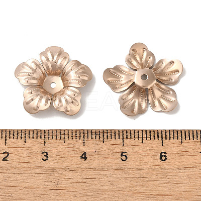 304 Stainless Steel Bead Caps STAS-P363-06RG-1