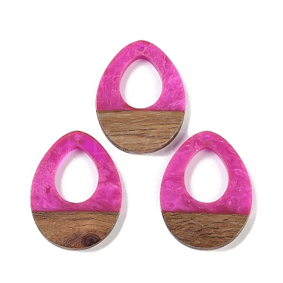 Resin & Wood Pendants LS-WOOD-F015-17D-1