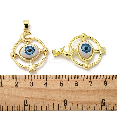Golden Brass Pendants KK-L209-001G-09-1
