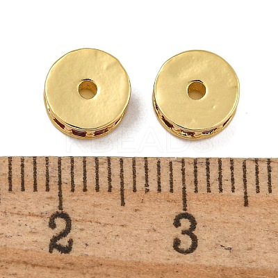 Rack Plating Brass Micro Pave Cubic Zirconia Beads KK-U030-27G-04-1