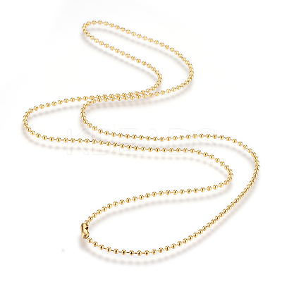 304 Stainless Steel Ball Chain Necklace LS-MAK-R012-01G-1