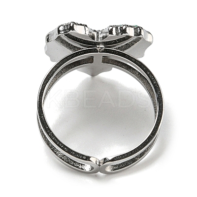 304 Stainless Steel Open Cuff Rings RJEW-C079-01P-1