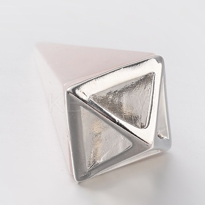 Natural Rose Quartz Point Pendulum Pendants X-G-E301-06P-1