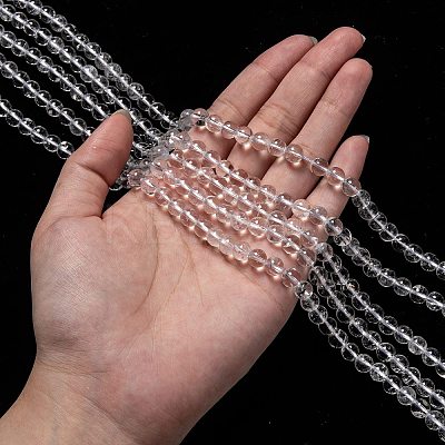 Natural Quartz Crystal Beads Strands G-H236-05A-6mm-1