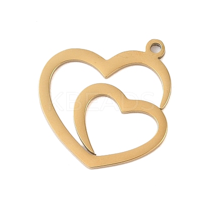 304 Stainless Steel Pendants STAS-S139-05G-1
