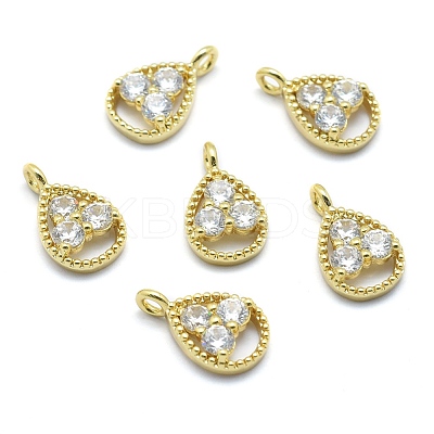 Brass Charms ZIRC-J040-34G-01-NR-1