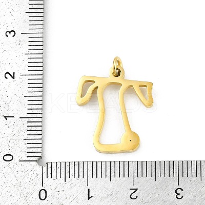 304 Stainless Steel Pendants LS-STAS-R137-01G-T-1