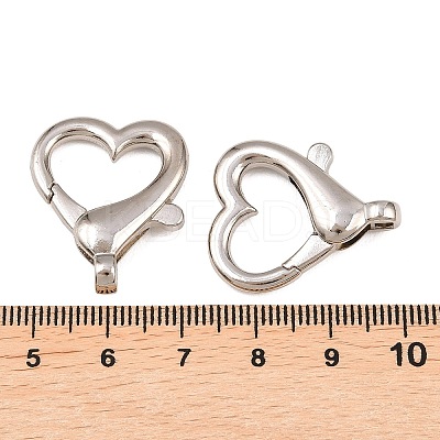 304 Stainless Steel Lobster Claw Clasps STAS-B121-02P-05-1