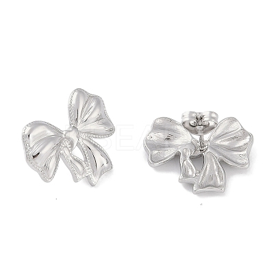 Non-Tarnish 304 Stainless Steel Stud Earrings EJEW-C105-07P-1