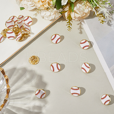 20Pcs Sport Enamel Pins JEWB-SC0001-62B-1