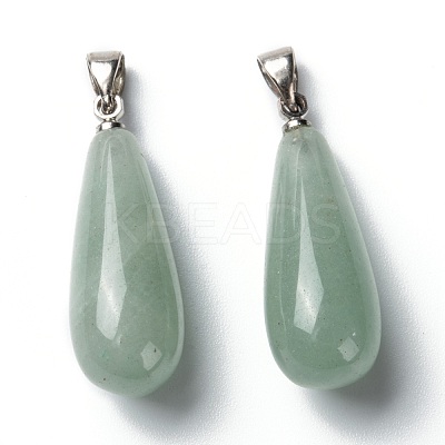 Natural Green Aventurine Pendants G-F707-10-1
