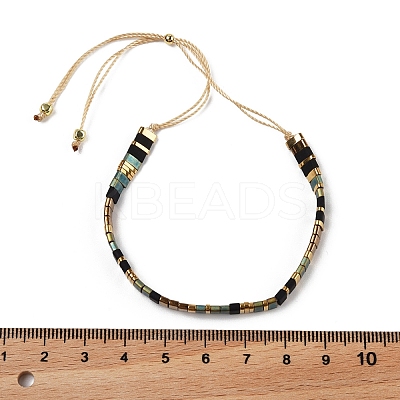 Vintage Ethnic Style Adjustable Glass Tila Beaded Handmade Slider Bracelets for Women ZN9527-1-1