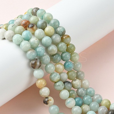 Natural Flower Amazonite Beads Strands LS-Z26N5017-1