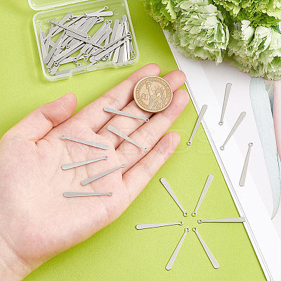 201 Stainless Steel Pendants STAS-UN0042-39-1