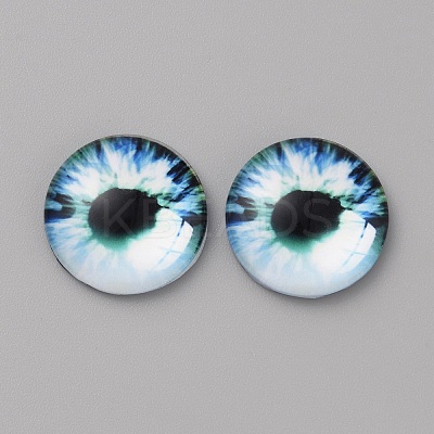 Glass Cabochons LS-GLAA-WH0033-75F-10-1