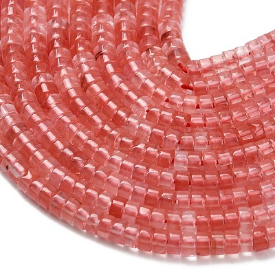 Cherry Quartz Glass Beads Strands G-Z110-A28-2x4mm-1
