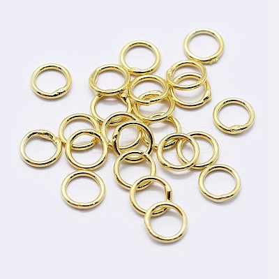 925 Sterling Silver Soldered Closed Jump Rings STER-F036-03G-0.9x5-1