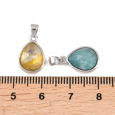 Natural Gemstone Pendants G-O176J-10M-P-1