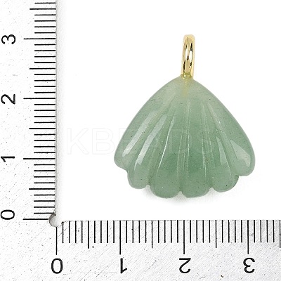 Natural Green Aventurine Carved Pendants G-G330-02G-08-1