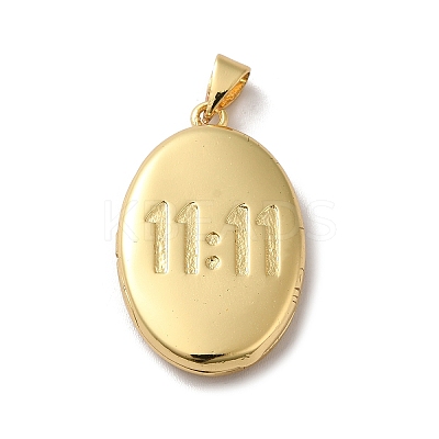 Eco-Friendly Rack Plating Brass Locket Pendants KK-F853-23G-1