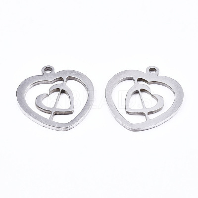Non-Tarnish 201 Stainless Steel Pendants STAS-T044-202P-1