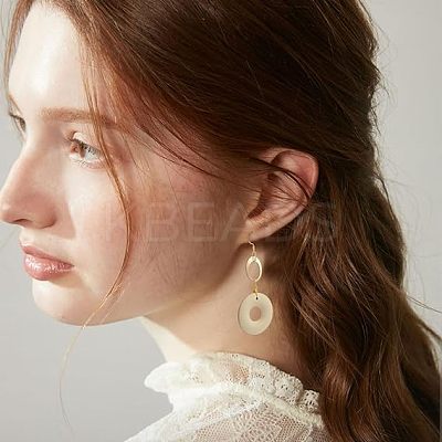 60Pcs 10 Colors Wood Pendants WOOD-NB0002-22-1