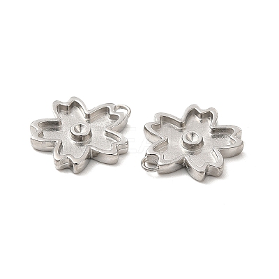Non-Tarnish 304 Stainless Steel Pendant Rhinestone Settings STAS-F284-24P-1