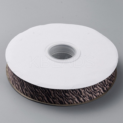 Single Face Printed Polyester Grosgrain Ribbons SRIB-TAC0002-06-1
